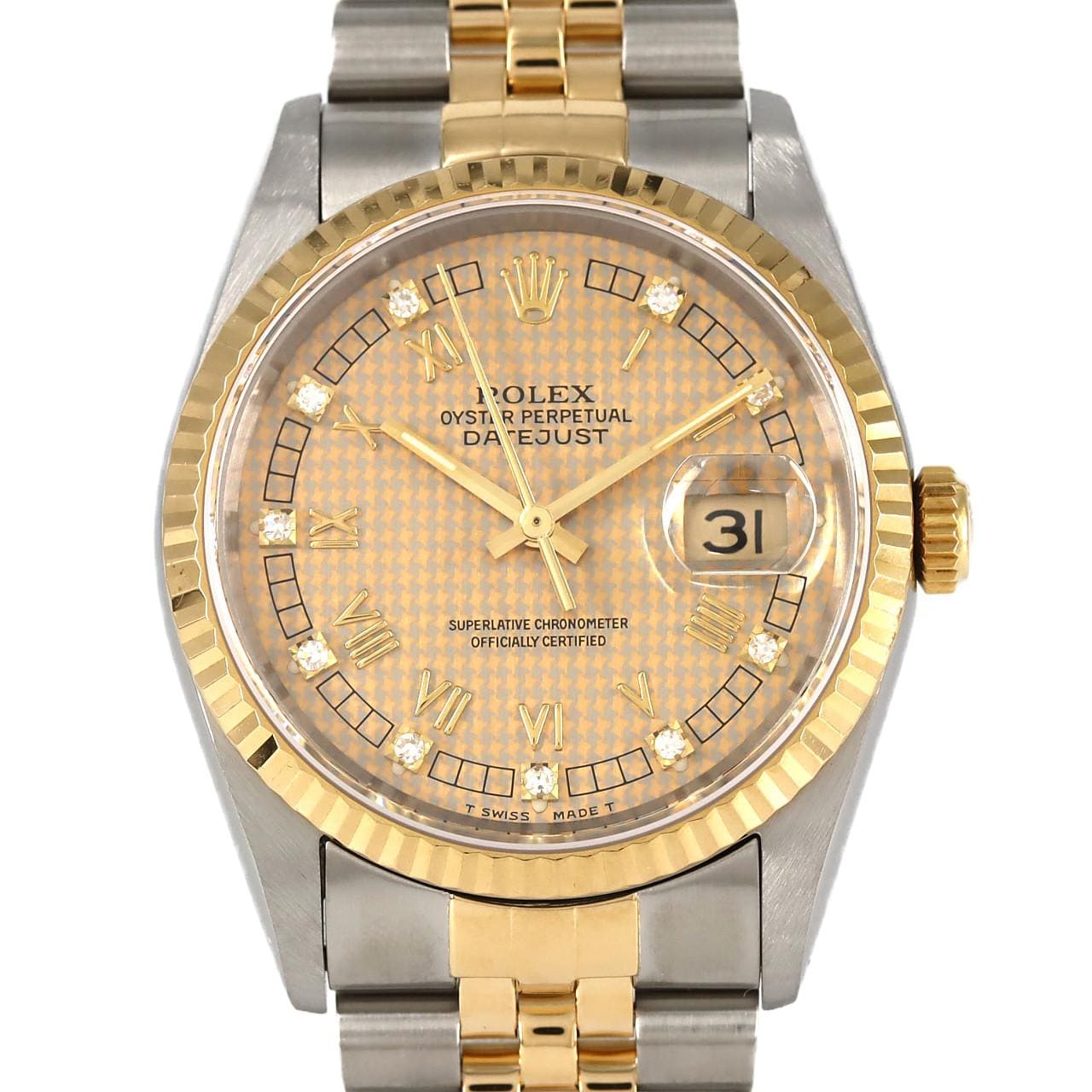 ロレックス デイトジャスト 16233G SSxYG 自動巻 X番