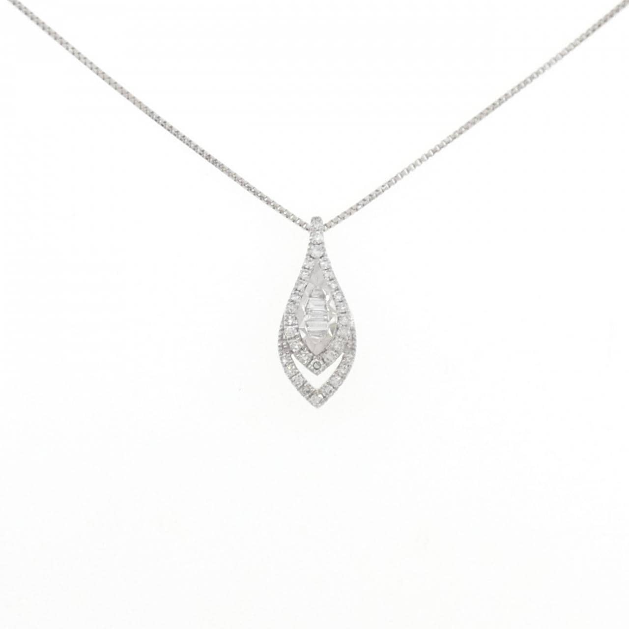 PT950/PT850 ダイヤモンド ネックレス 0.15CT