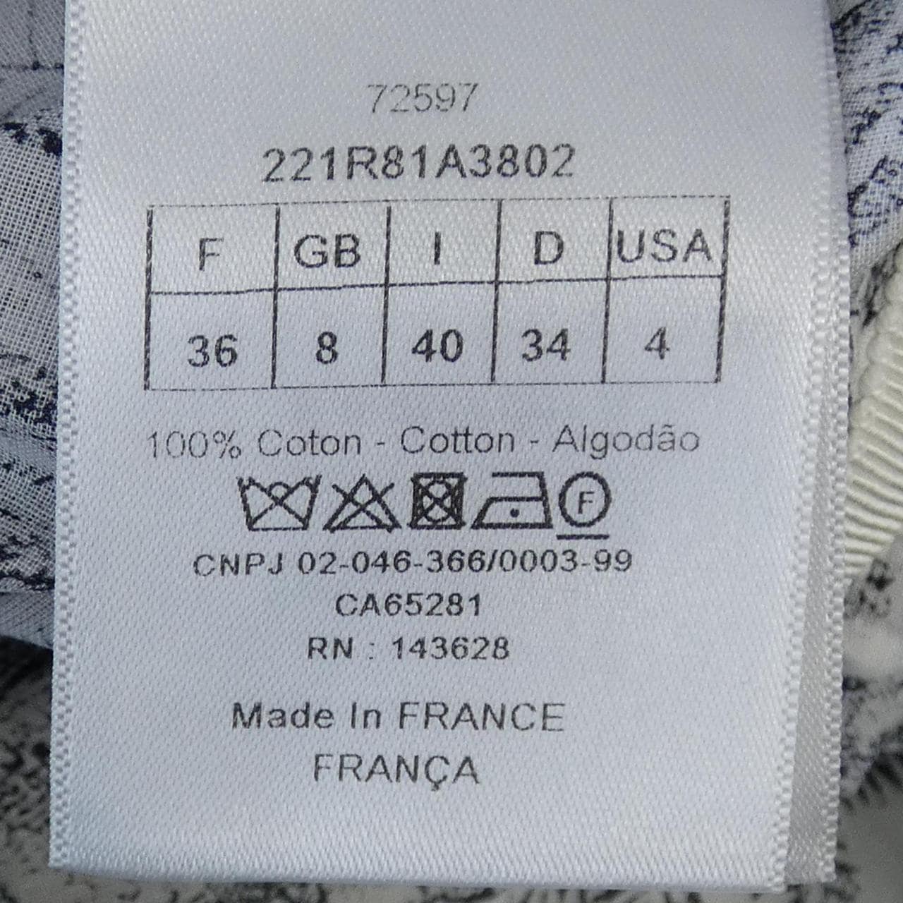 クリスチャンディオール CHRISTIAN DIOR トワル ドゥ ジュイ 221R81A3802 ワンピース