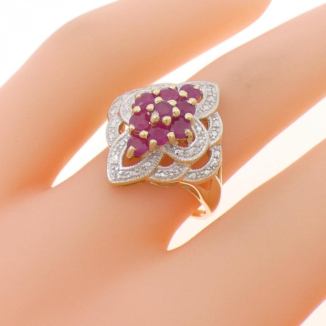 10KYG/10KWG ルビー リング