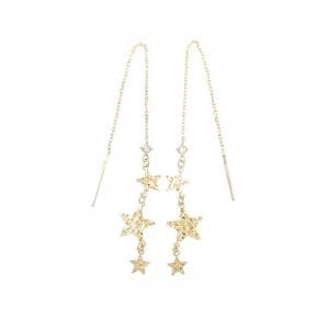 K18YG スター ダイヤモンド ピアス 0.04CT