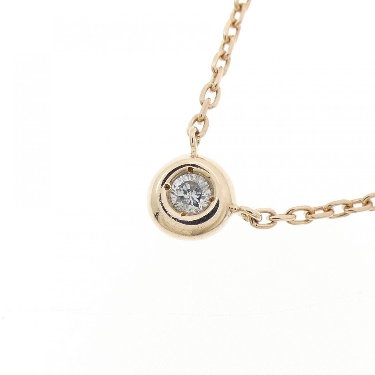 アガット ダイヤモンド ネックレス 0.05CT