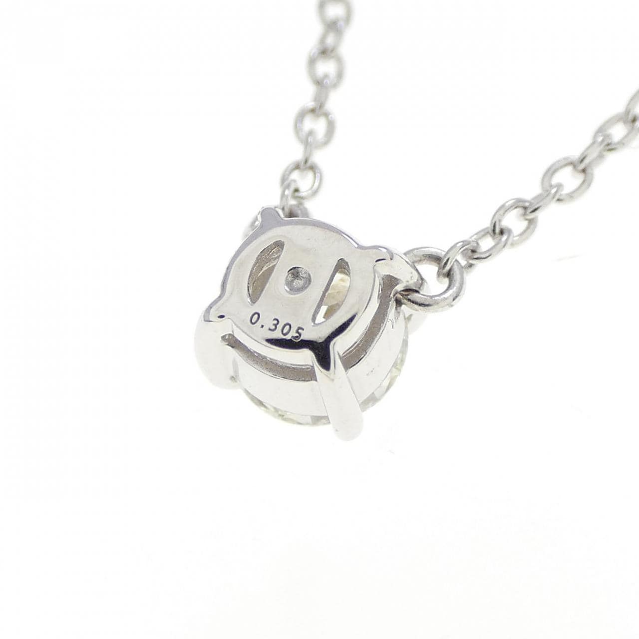 K18WG ダイヤモンド ネックレス 0.305CT J VS1 3EXT H＆C