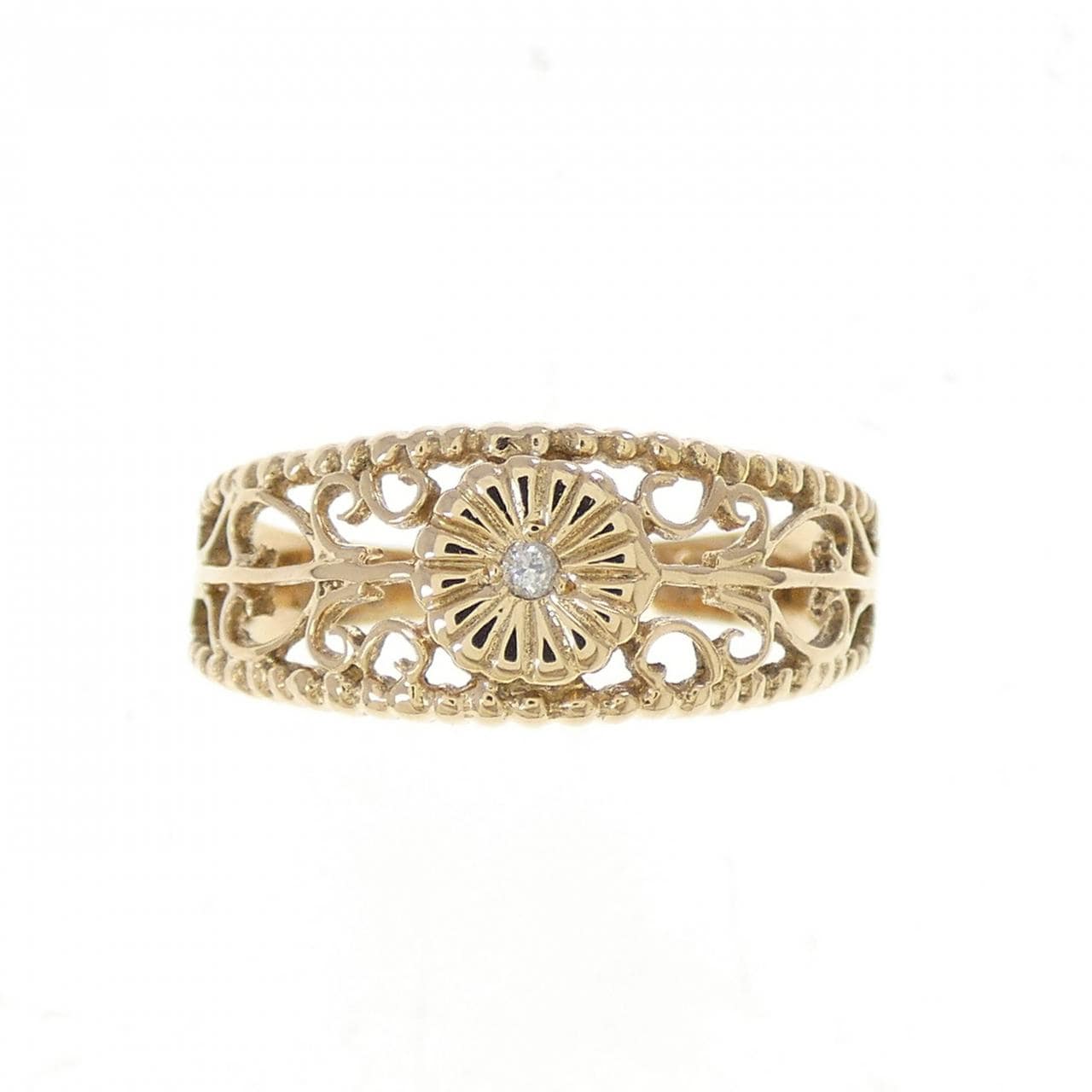 K18YG ダイヤモンド リング