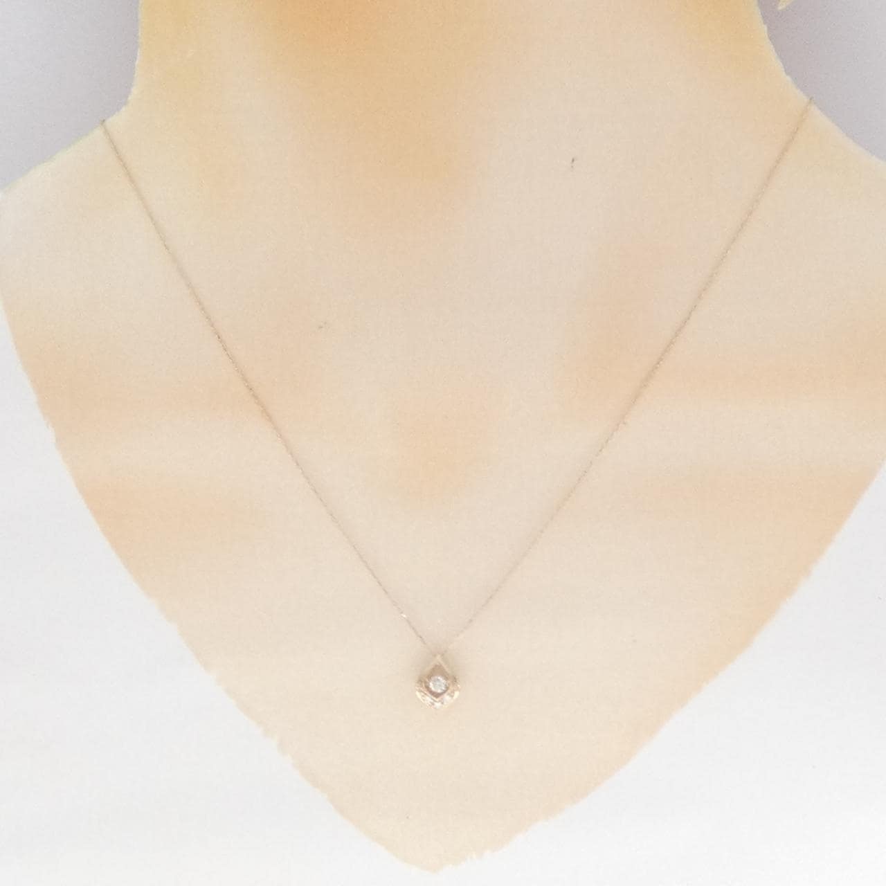 K18PG ダイヤモンド ネックレス 0.10CT