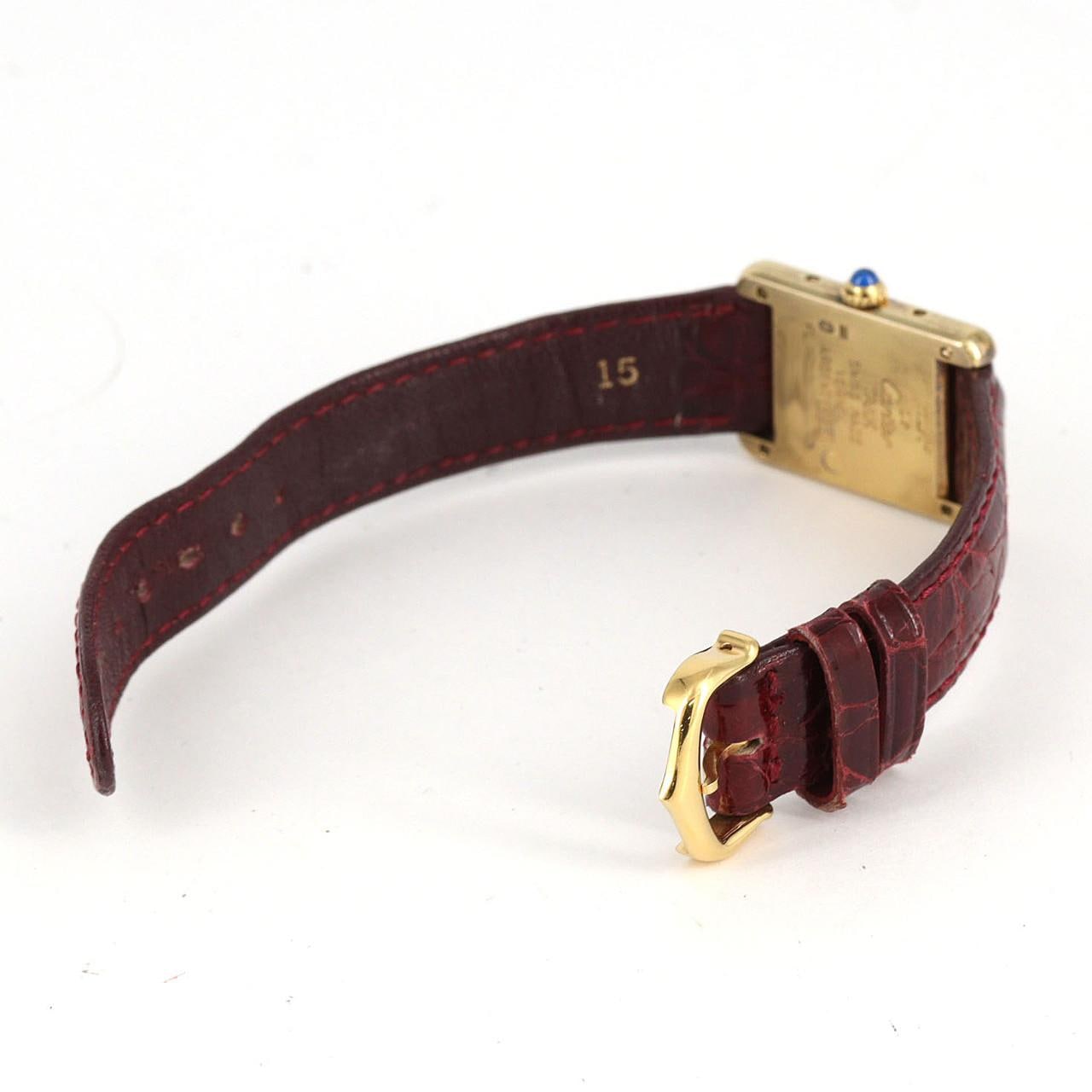 【ノーメンテナンス特価】カルティエ マストタンクSM GP W1003053 GP クォーツ