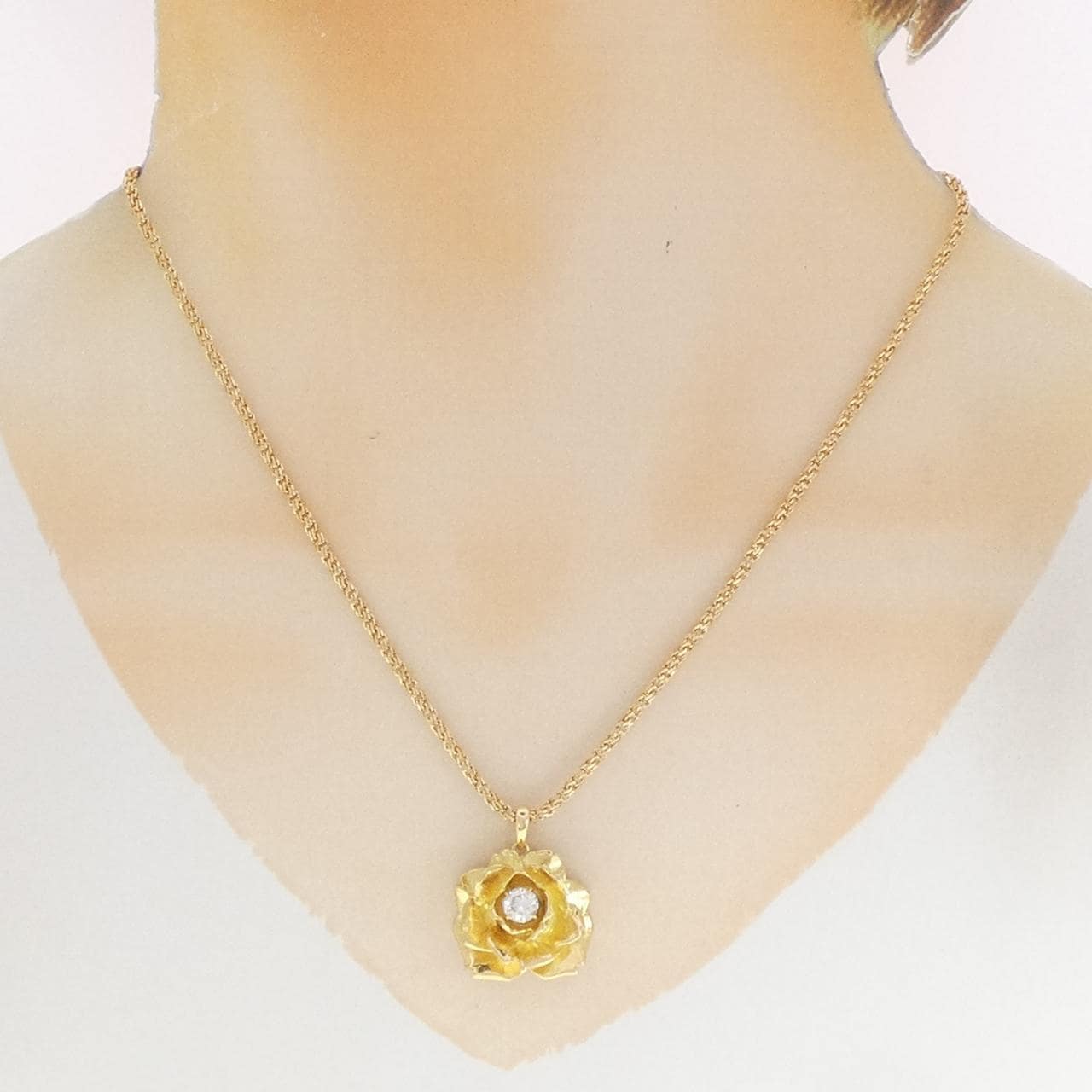 ギンザ タナカ ダイヤモンド ネックレス 0.40CT
