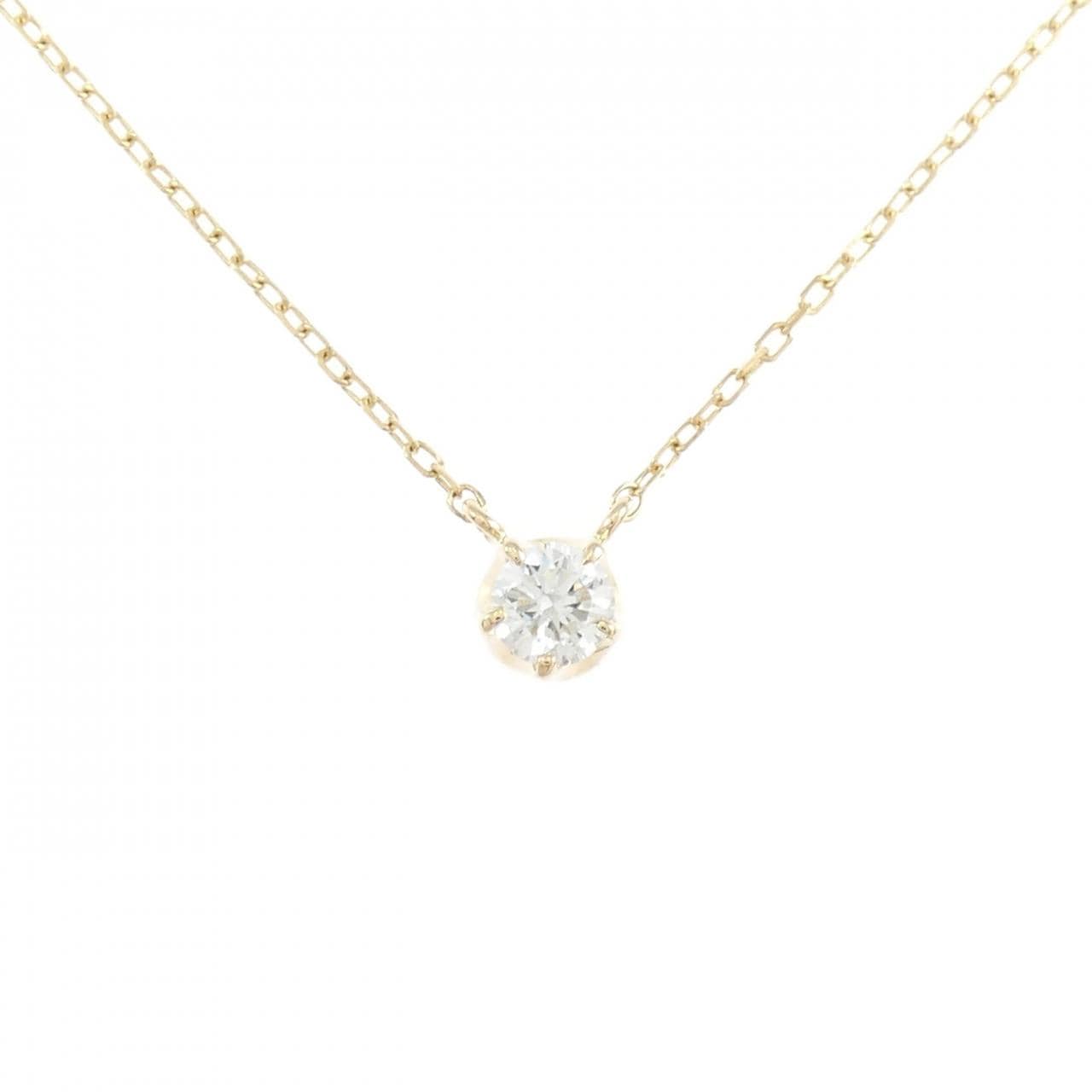 K18YG ダイヤモンド ネックレス 0.268CT F SI2 Good