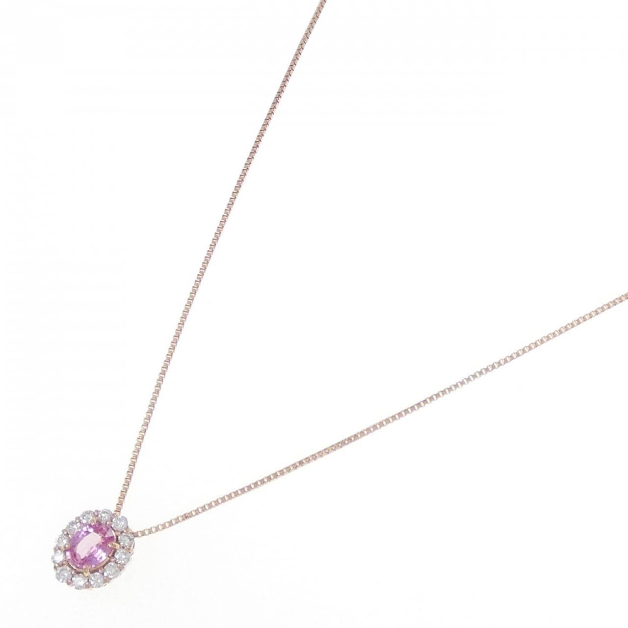 K18PG サファイヤ ネックレス 0.208CT