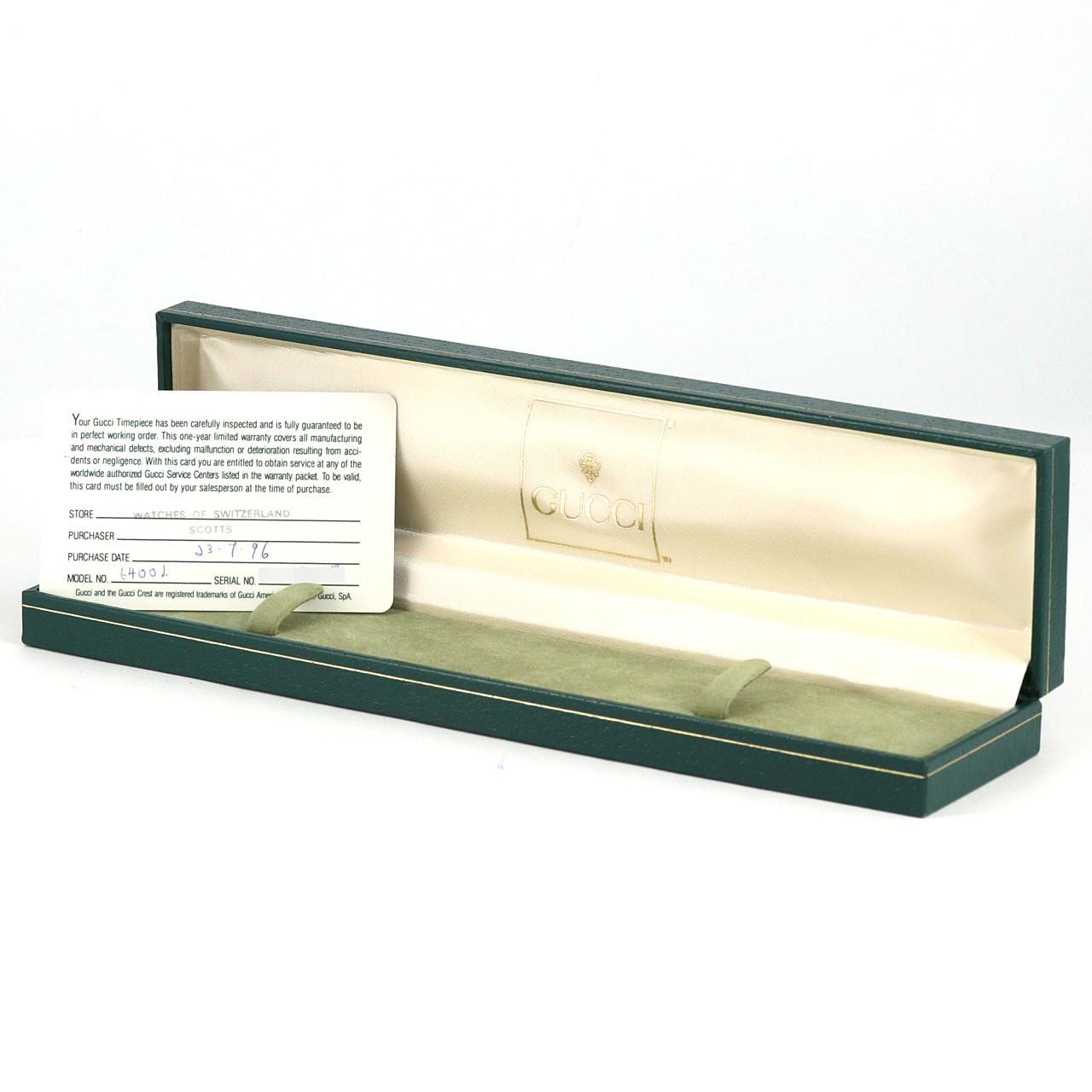 【ノーメンテナンス特価】グッチ ホースビット 6400L GP クォーツ