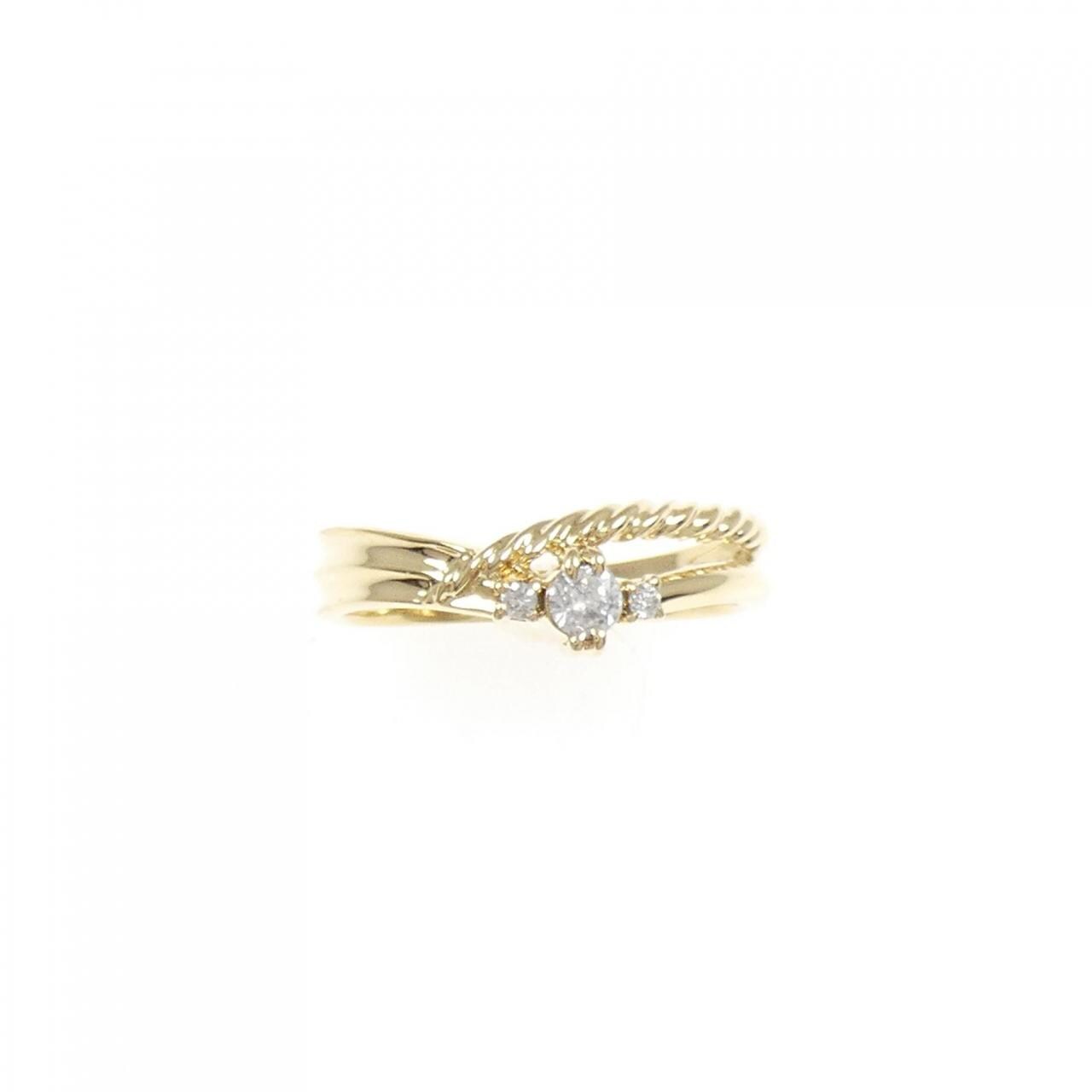 K18YG ダイヤモンド リング 0.10CT