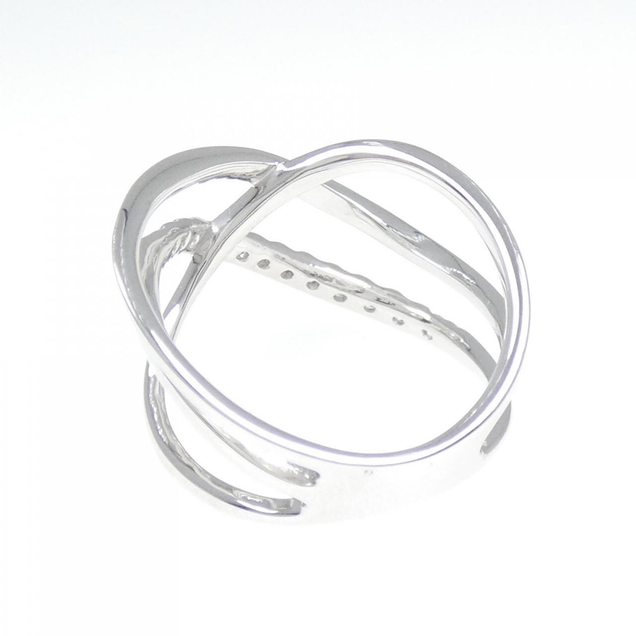K18WG ダイヤモンド リング 0.25CT