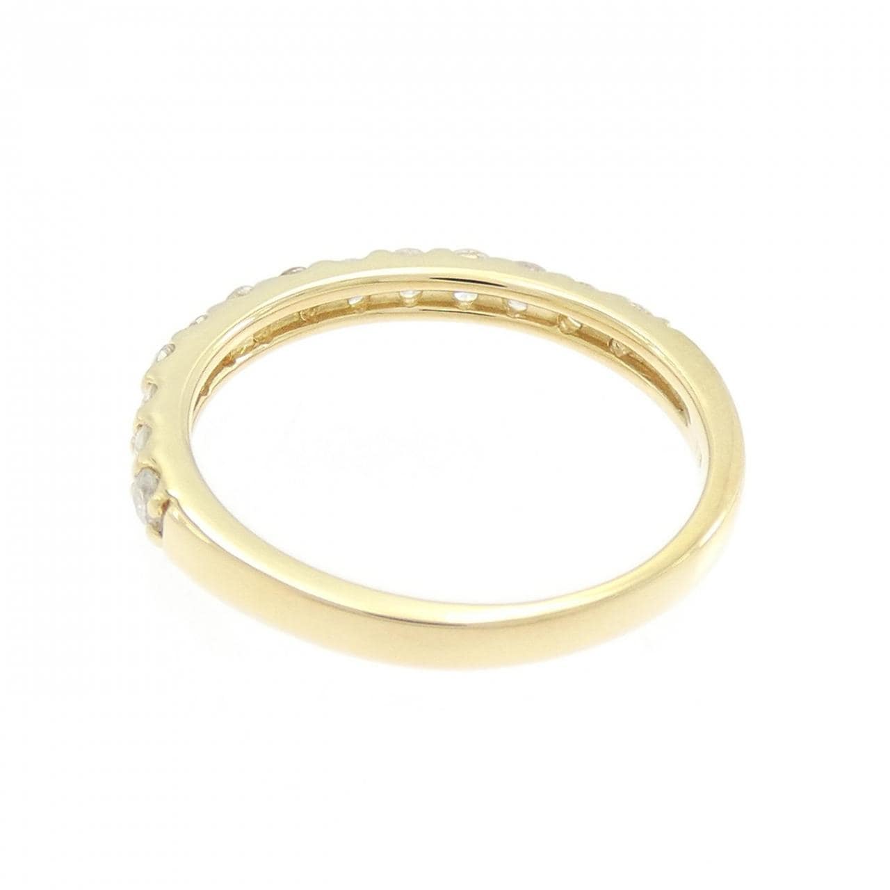 K18YG ハーフエタニティ ダイヤモンド リング 0.43CT