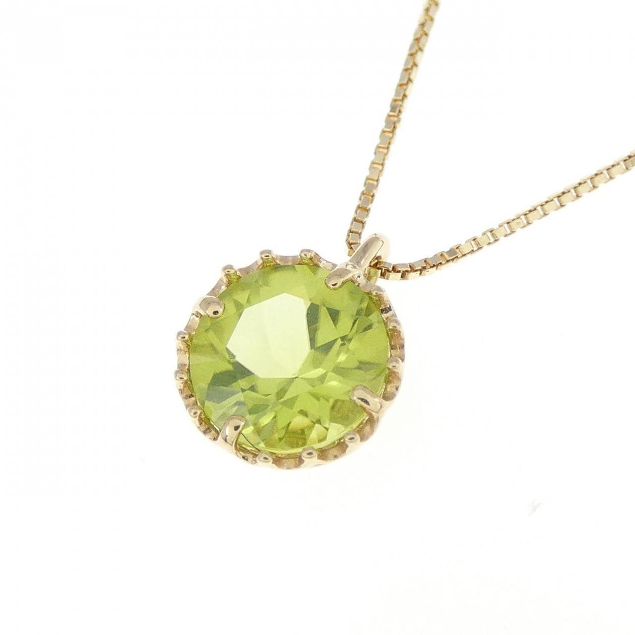 K10YG Peridot Necklace