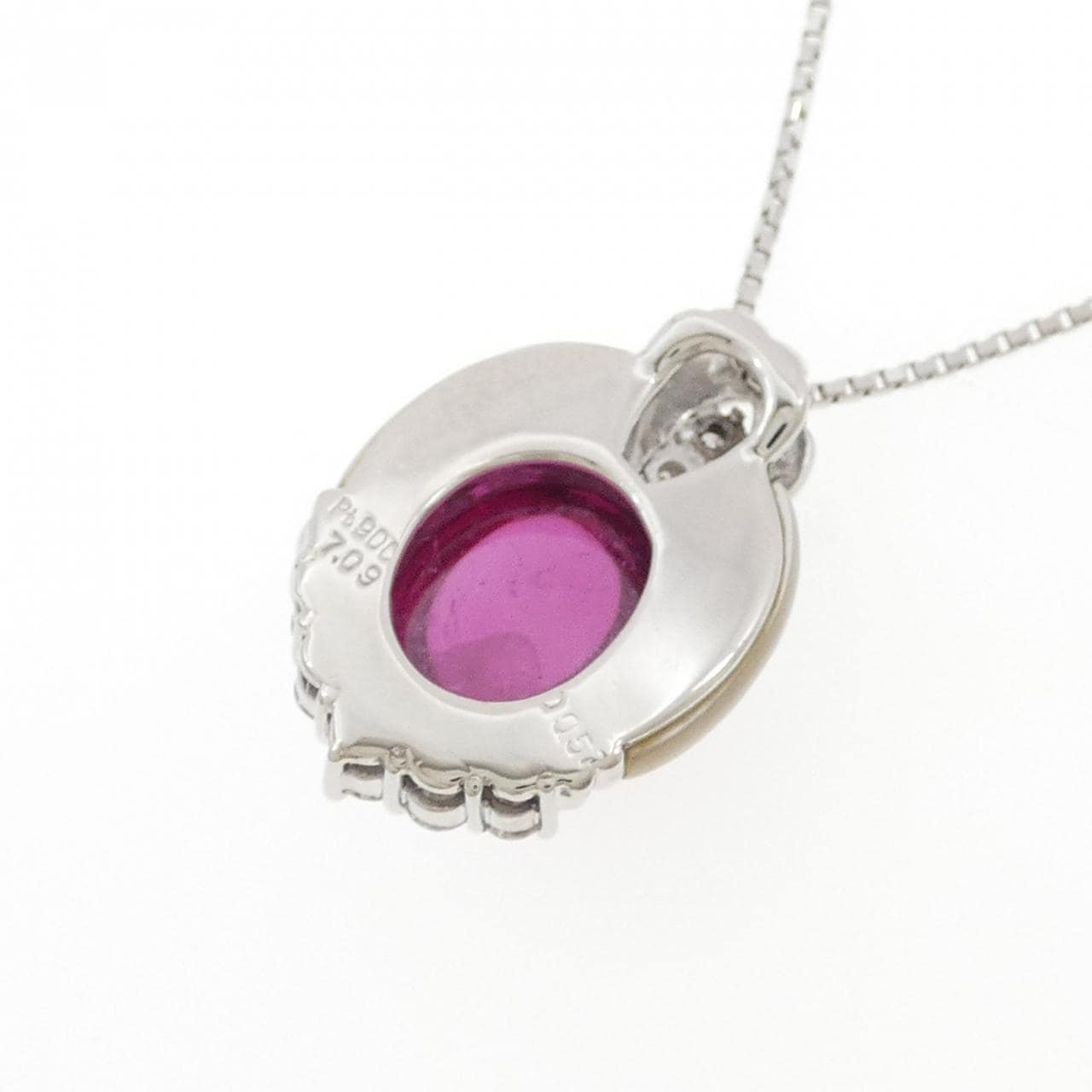 PT900/PT850 カラーストーン ネックレス