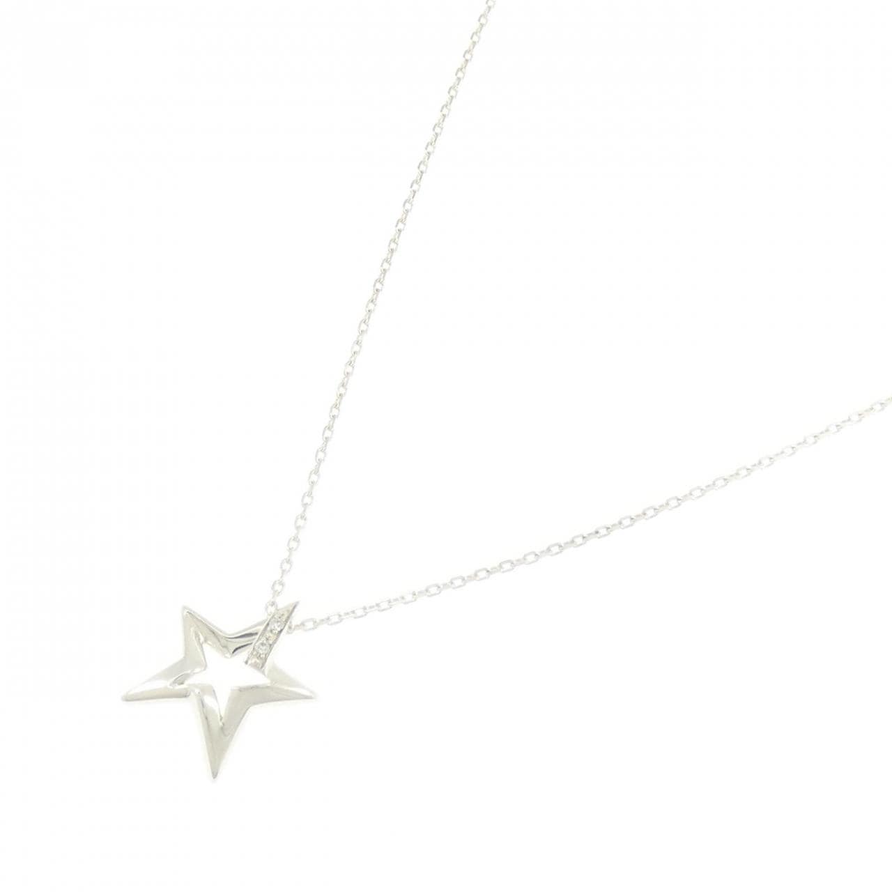 スタージュエリー ダイヤモンド ネックレス 0.01CT