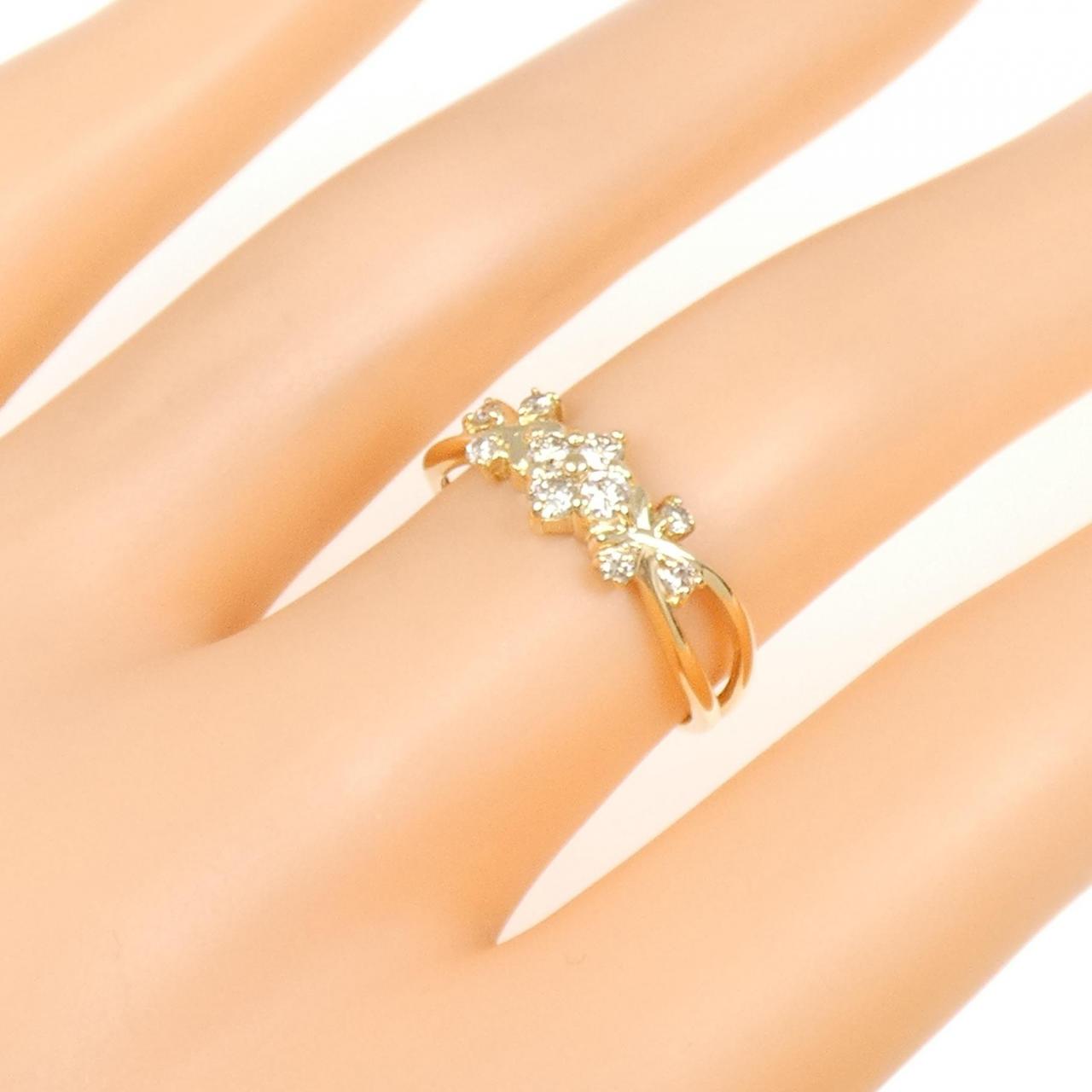 K18YG ダイヤモンド リング 0.30CT