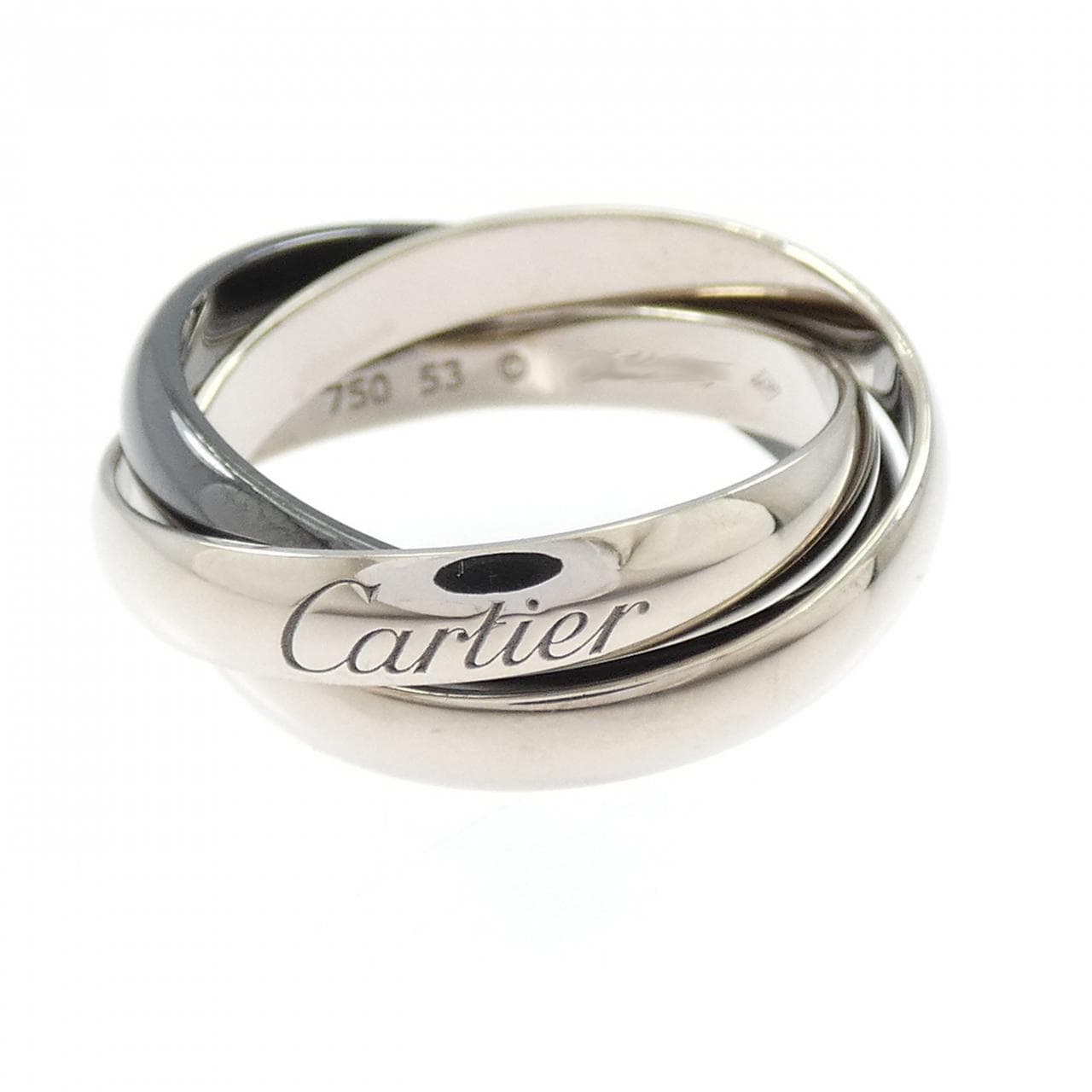 カルティエ トリニティ ブラック&ホワイト リング