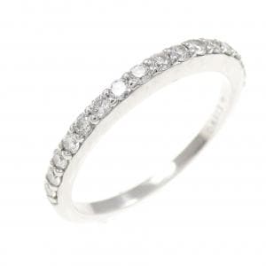 K18WG ハーフエタニティ ダイヤモンド リング 0.25CT