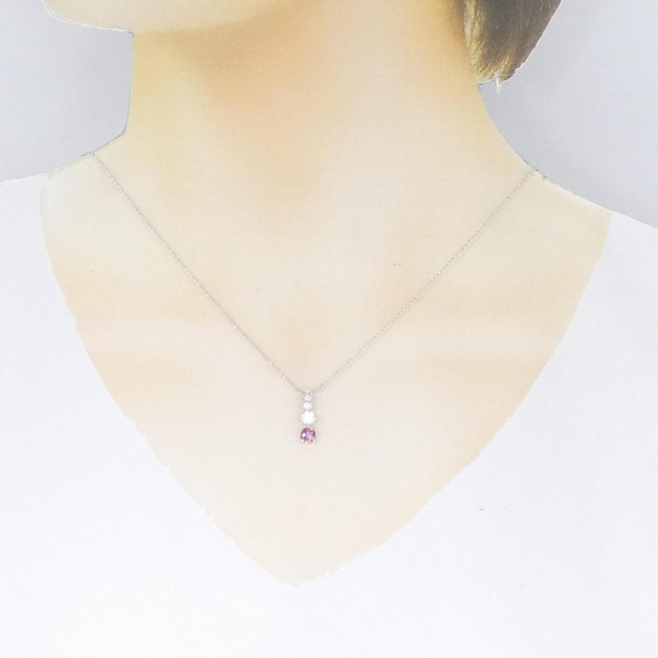 PT Tourmaline necklace 0.308CT