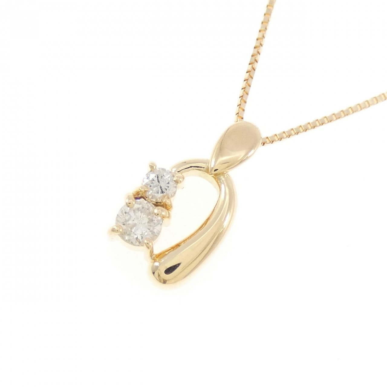 K18YG ダイヤモンド ネックレス 0.20CT