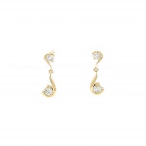 K18YG ダイヤモンド ピアス 0.30CT