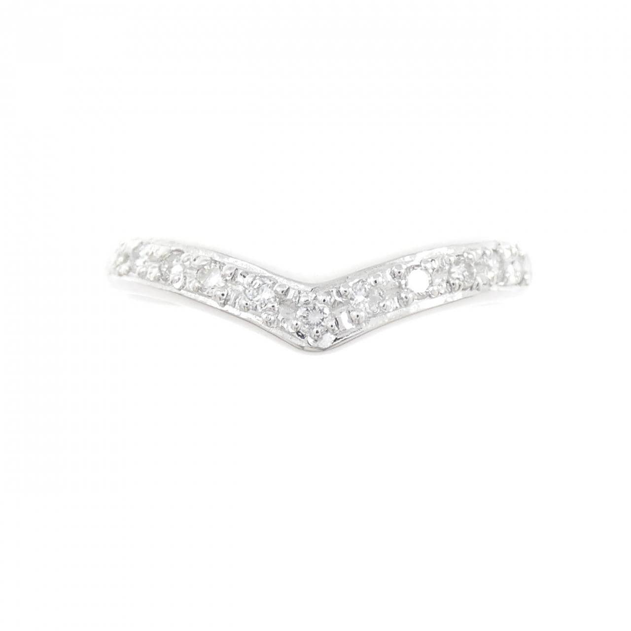 K18WG ダイヤモンド リング 0.12CT