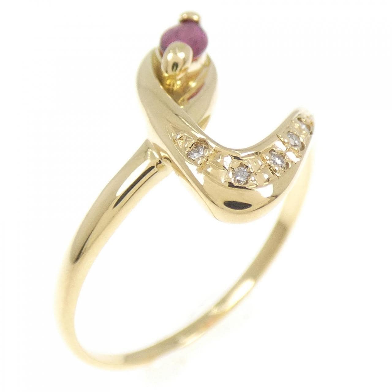 K18YG ルビー リング