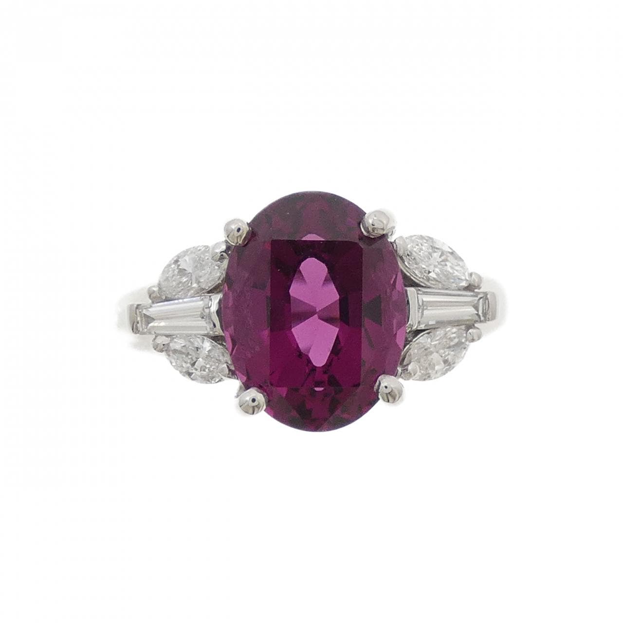 PT900石榴石戒指 4.60克拉