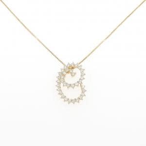 K18YG ダイヤモンド ネックレス 1.08CT