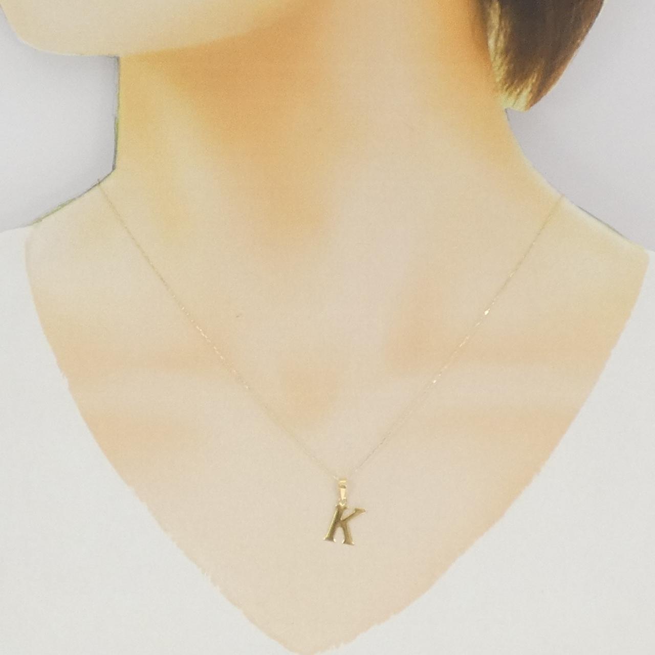 【新品】K18YG イニシャルK ネックレス