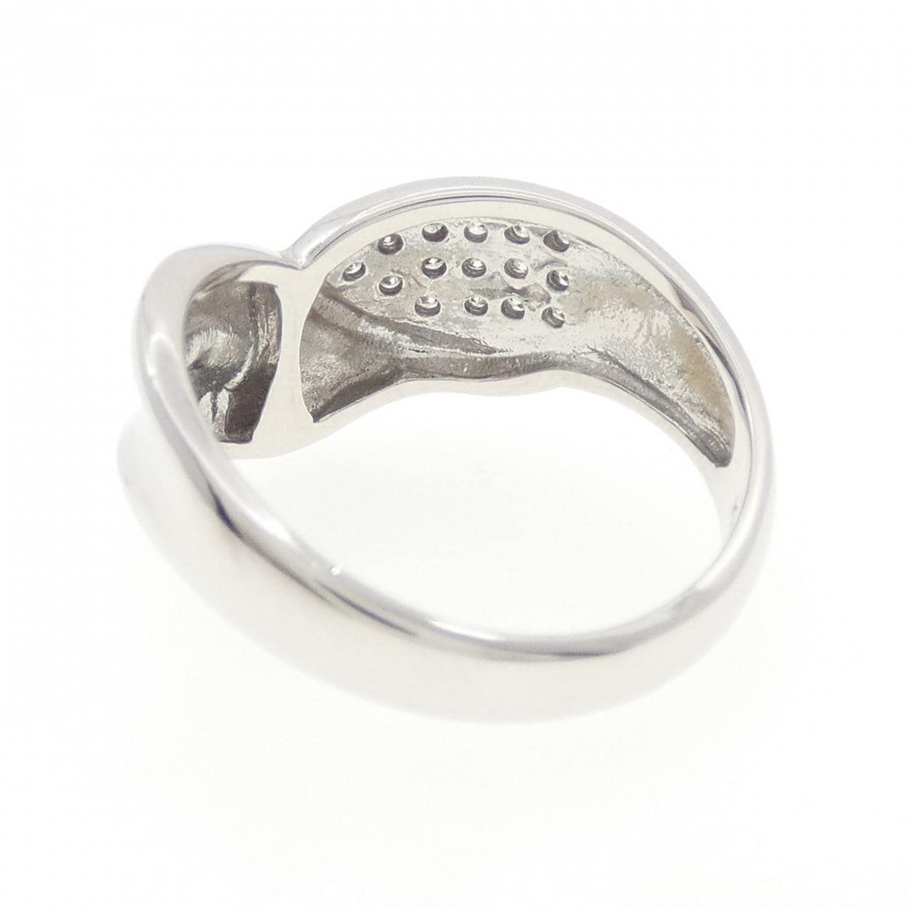 K14WG ダイヤモンド リング 0.14CT
