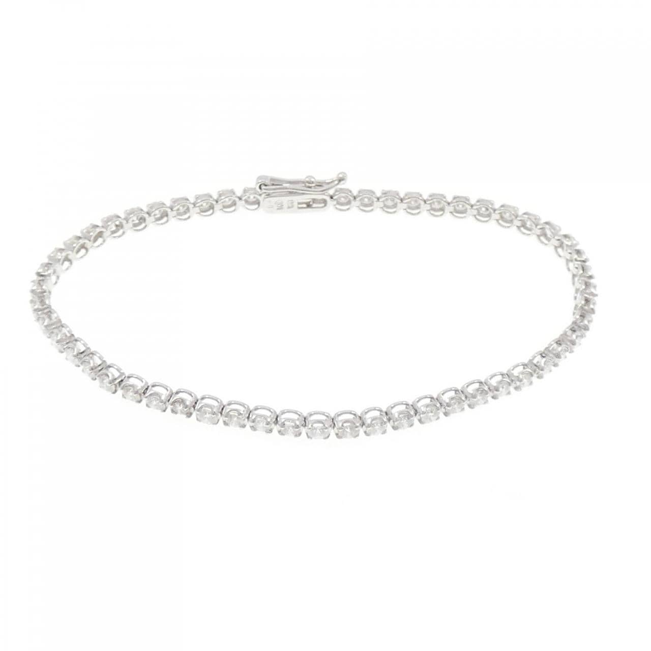 K18WG ダイヤモンド ブレスレット 2.00CT