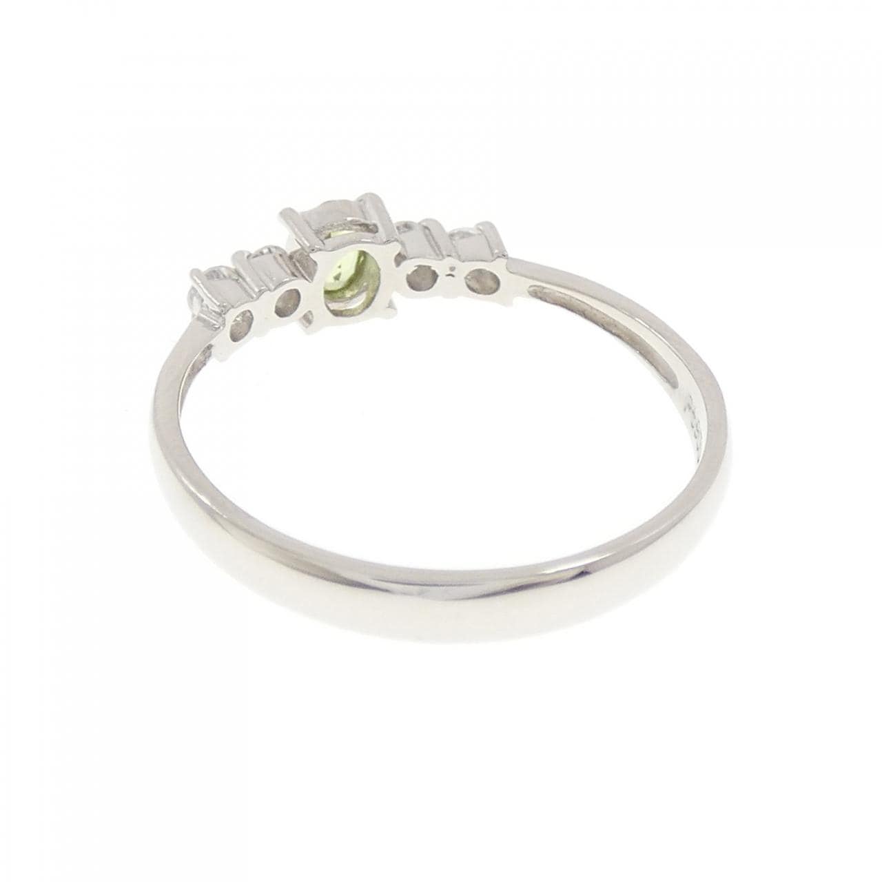 PT900 ペリドット リング 0.12CT