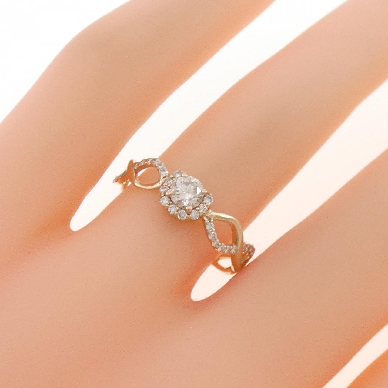 K18PG ダイヤモンド リング 0.20CT