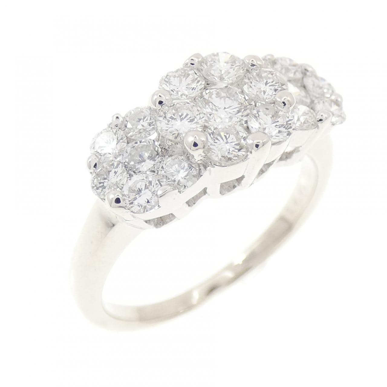 K18WG ダイヤモンド リング 1.00CT