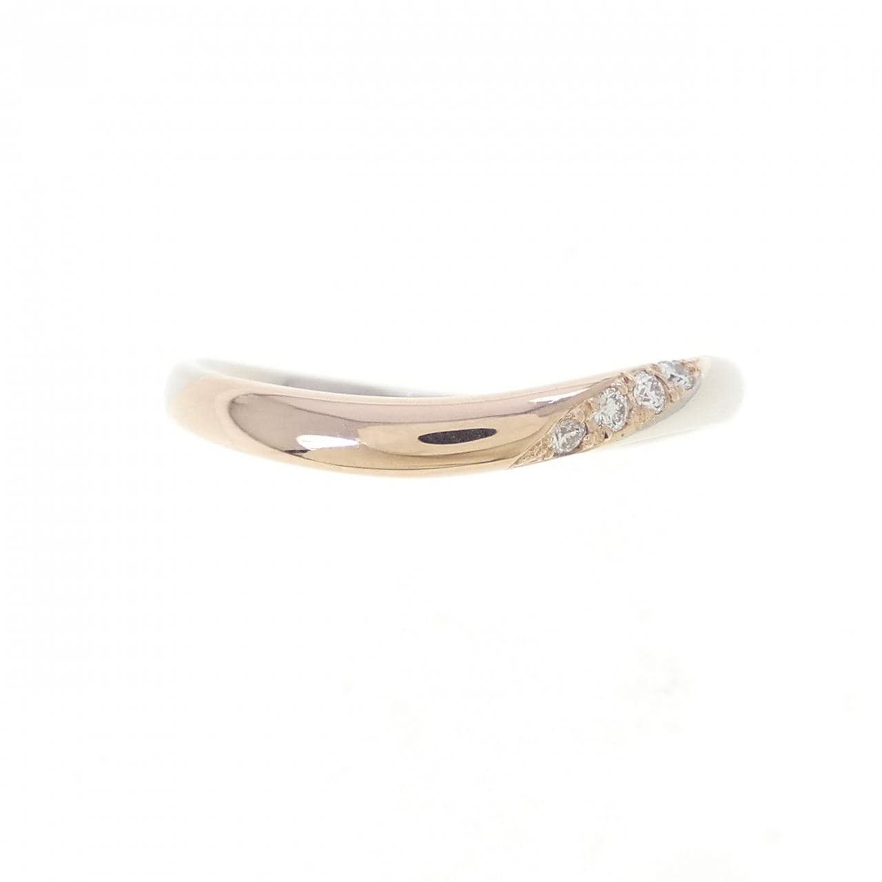 PT900/K18PG ダイヤモンド リング 0.04CT
