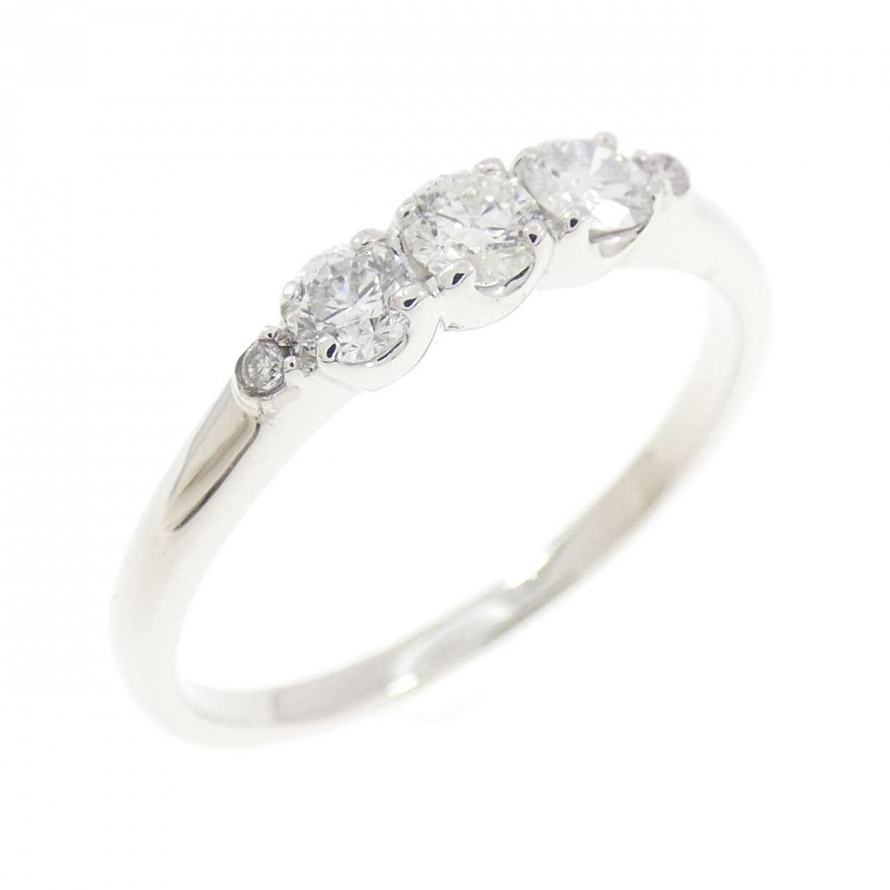 K14WG ダイヤモンド リング 0.30CT