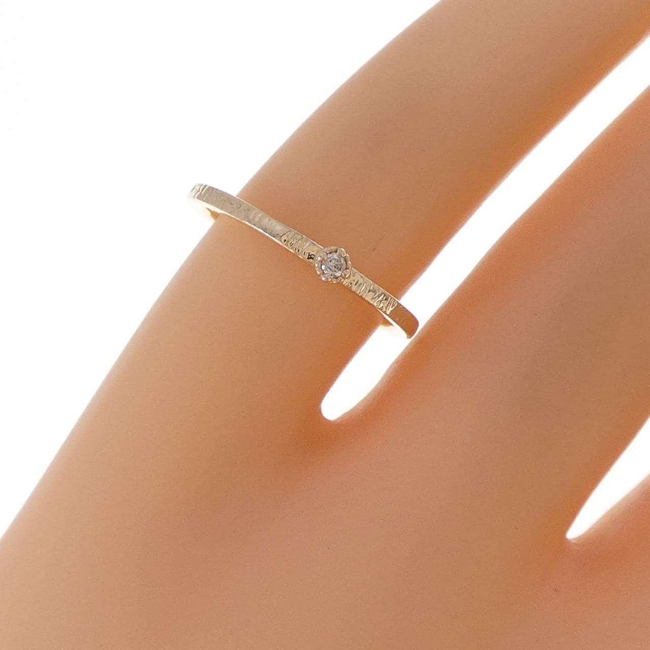 アガット ダイヤモンド リング 0.01CT