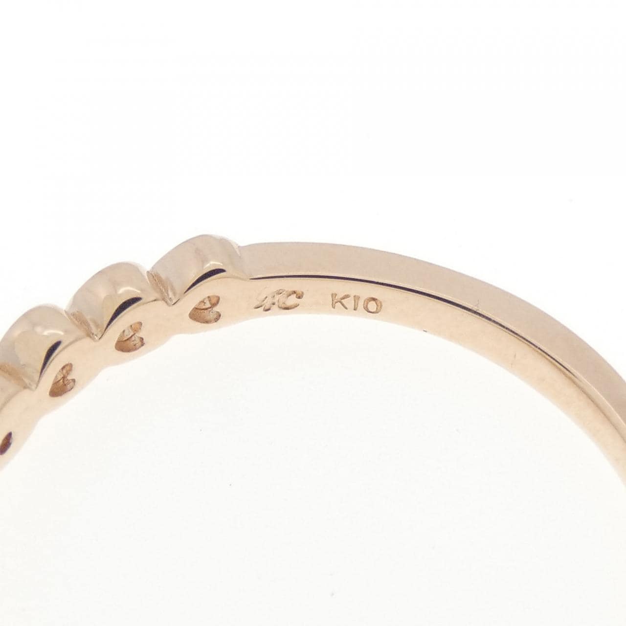 4゜C heart Diamond ring
