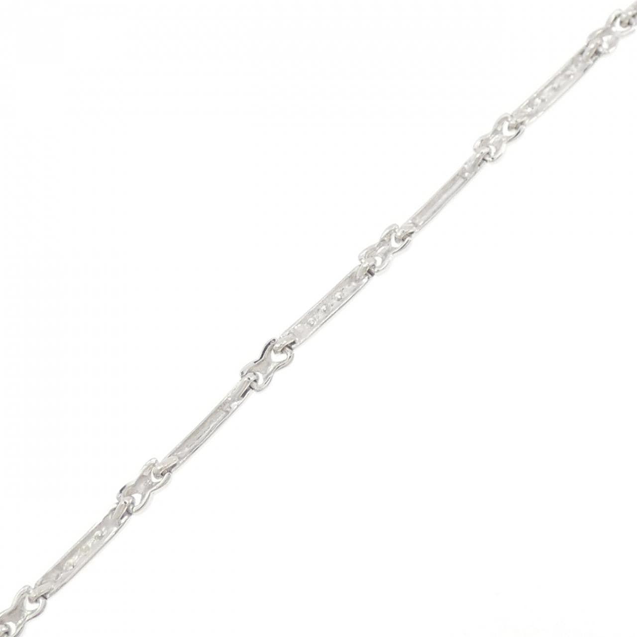 K18WG ダイヤモンド ブレスレット 0.12CT