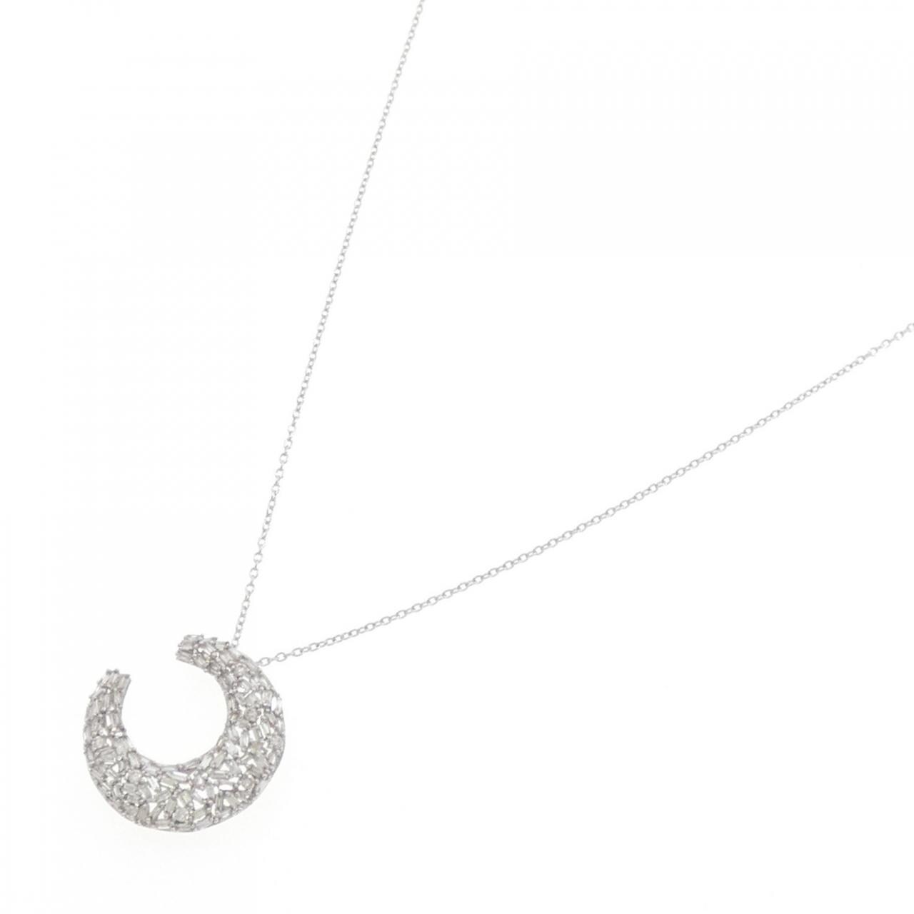 K18WG ダイヤモンド ネックレス 0.50CT