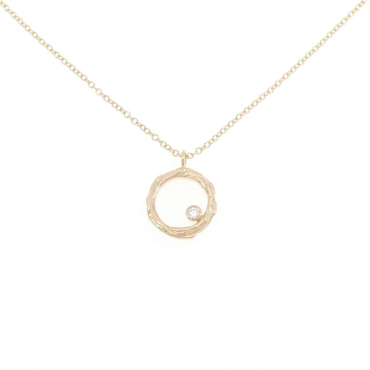 14KYG ダイヤモンド ネックレス