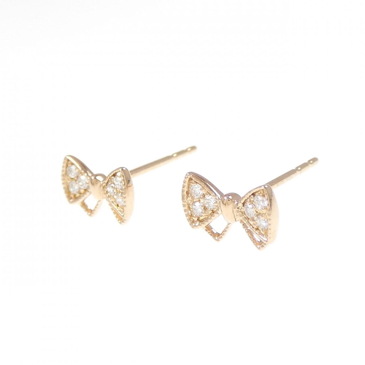 PONTE VECCHIO Ribbon Diamond Earrings 0.10CT