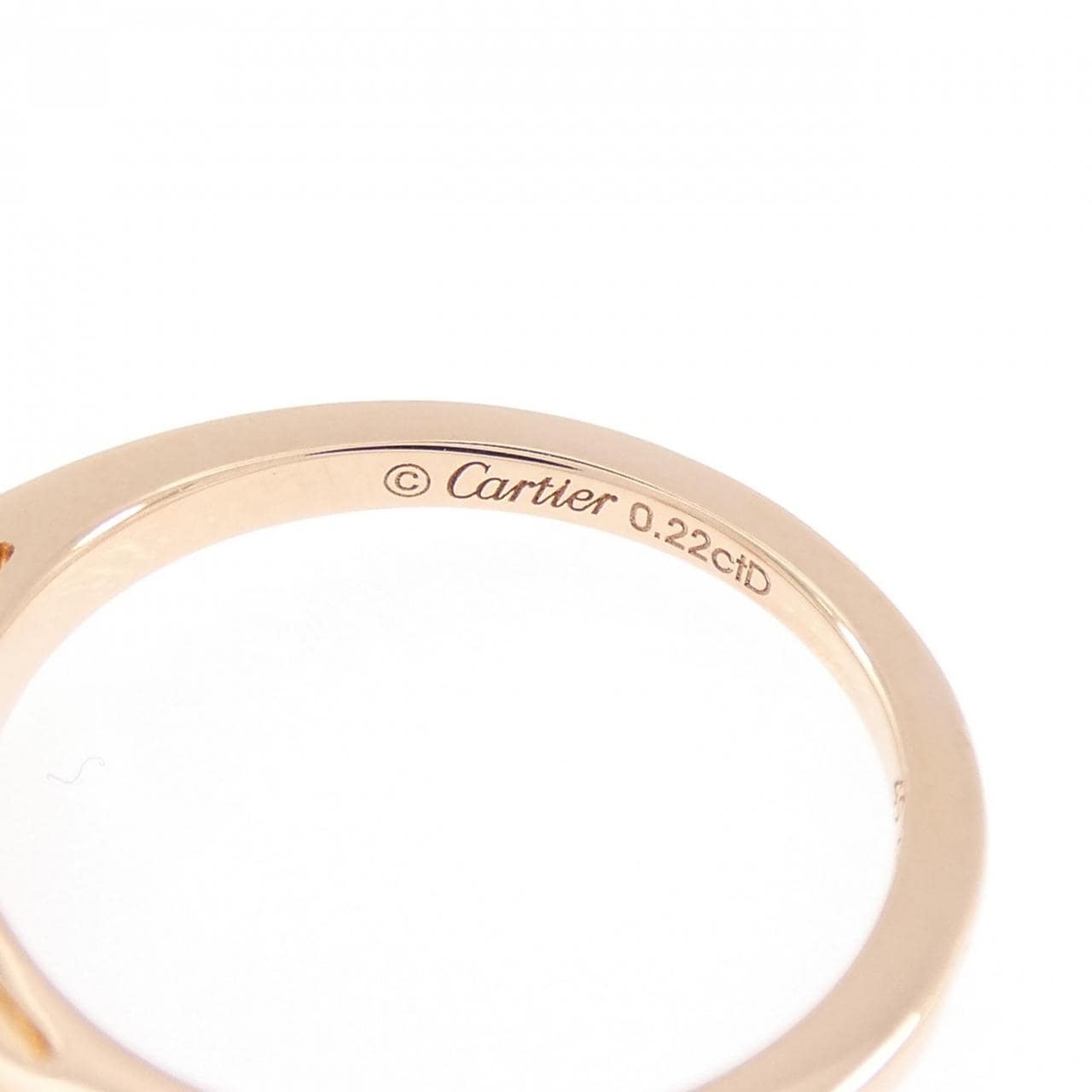 カルティエ バレリーナ リング 0.22CT E IF 3EXT