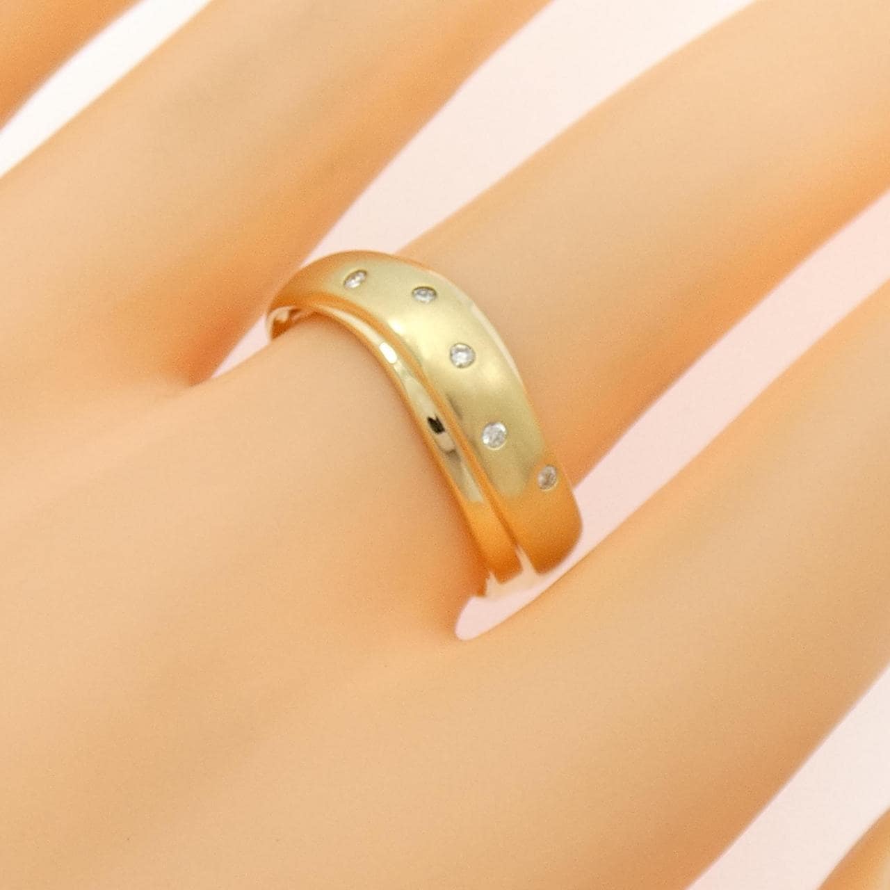 K18YG ダイヤモンド リング 0.06CT