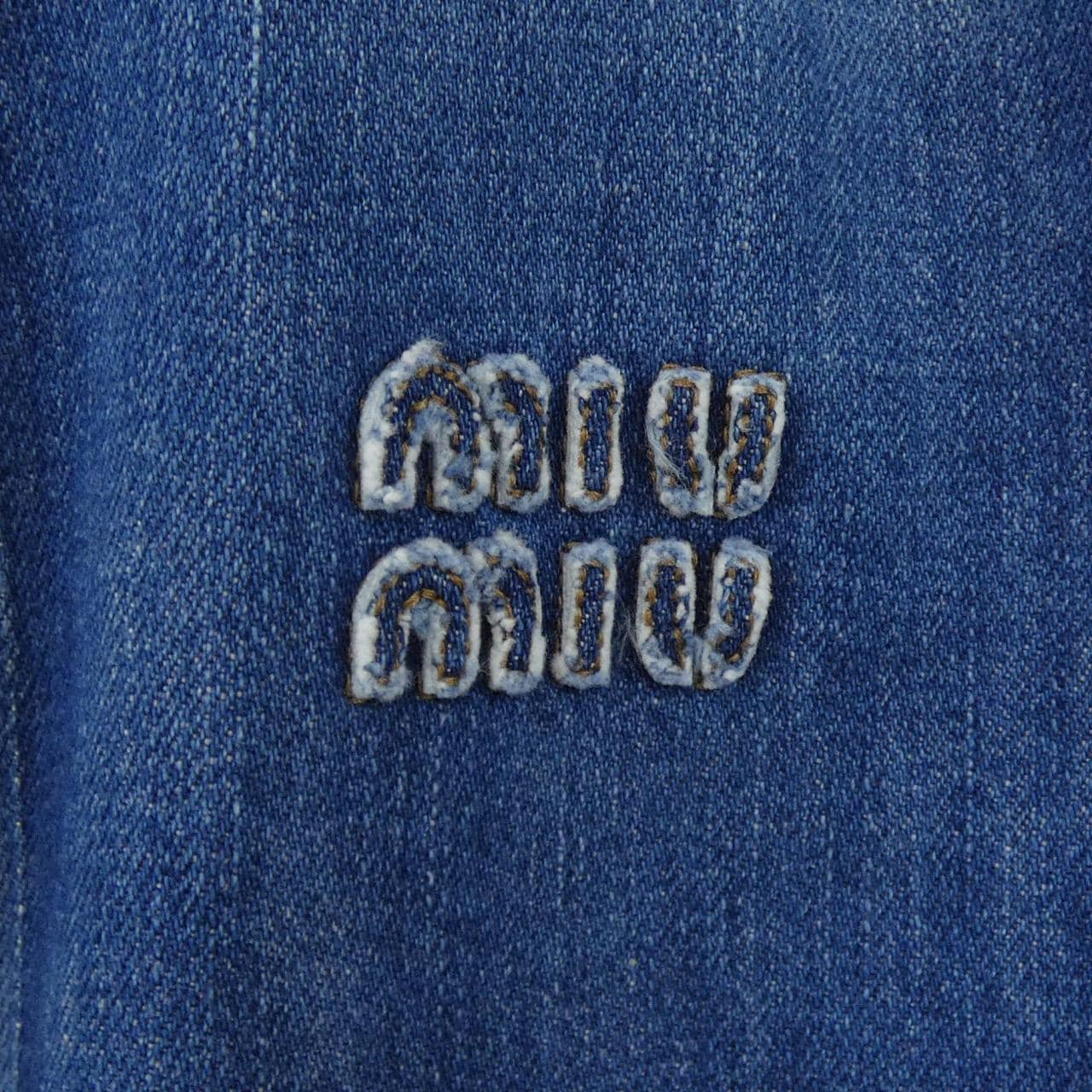 ミュウミュウ MIU MIU ウォッシュドデニム GWC132 SOOO 17GG シャツ