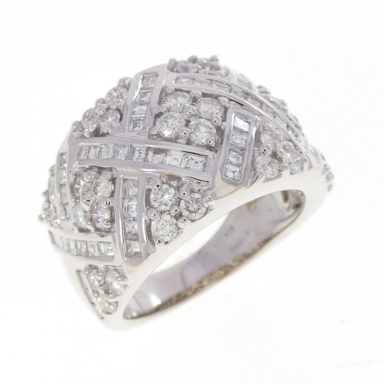 K18WG ダイヤモンド リング 2.30CT