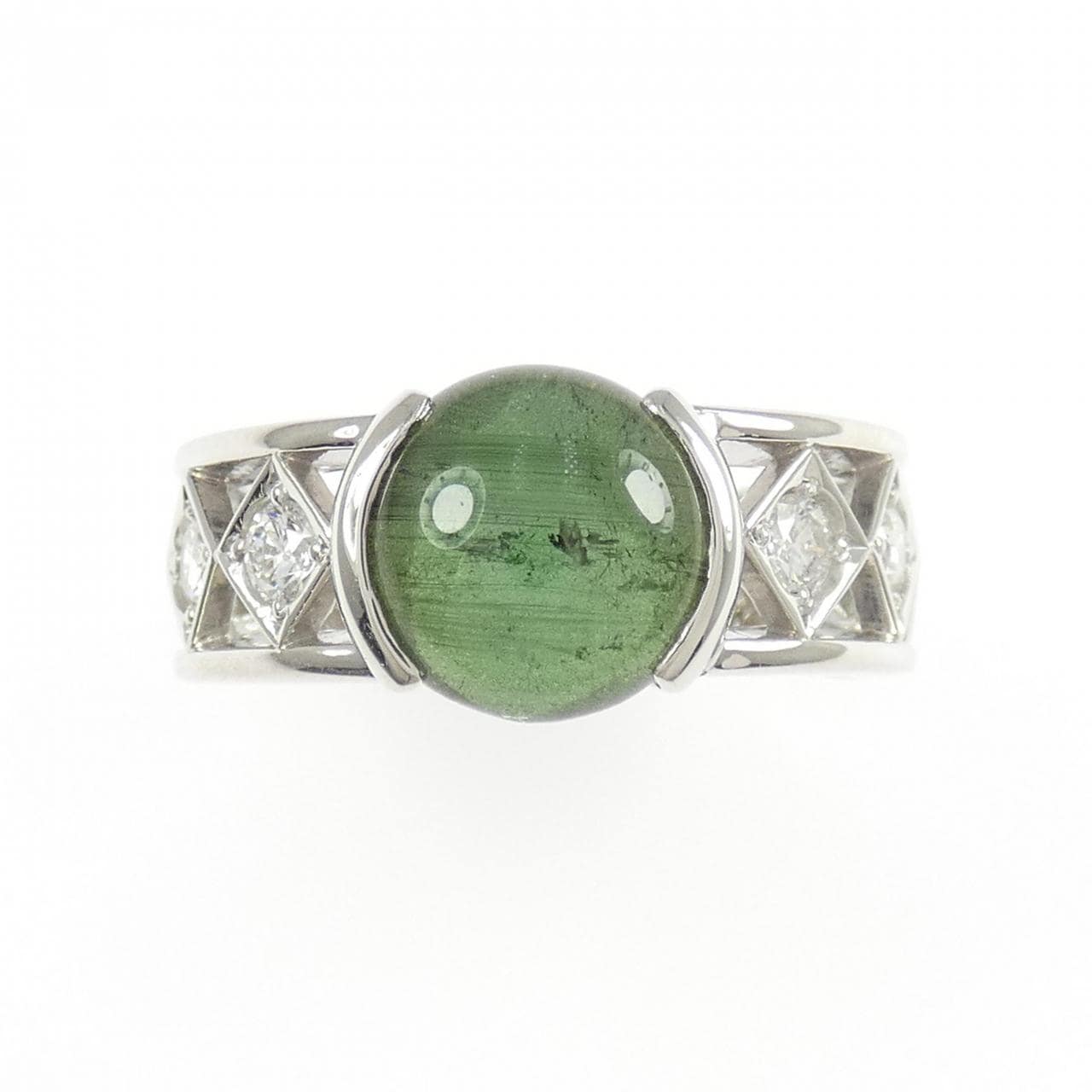 PT900 トルマリンキャッツアイ リング 4.12CT