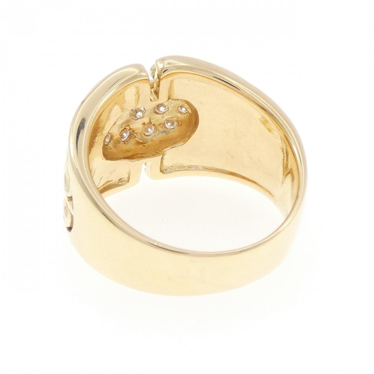K18YG ダイヤモンド リング 0.28CT